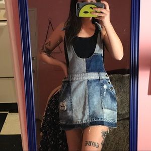 Denim FREE PEOPLE Overall Dress
